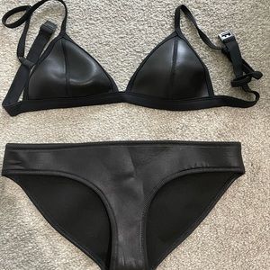 TRIANGL faux leather bikini